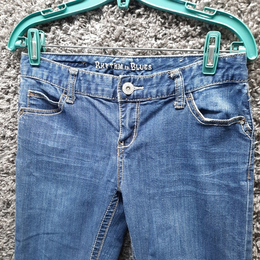 Rhythm in Blues Jeans Women 2 Regular Blue Skinny Fit Stretch Ladies Denim Pants